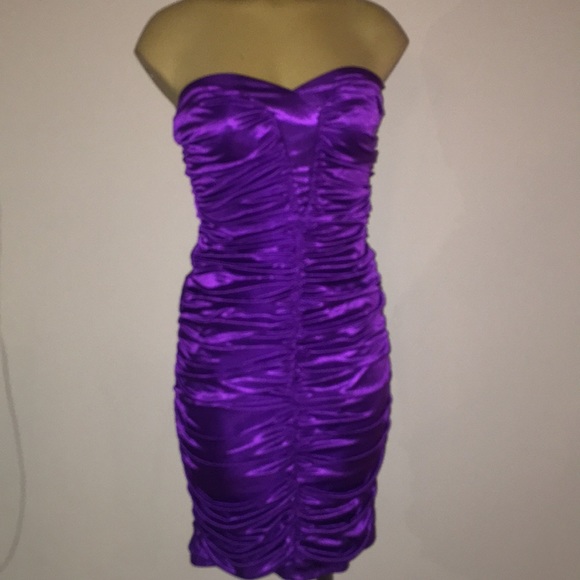 purple tube dress